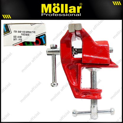 HDT Catok Meja Mini 40 mm / Tanggem Fixed Based Merah