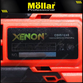 XENON CDID1845 18V Bor Beton Baterai Aksesoris Cordless Impact Drill
