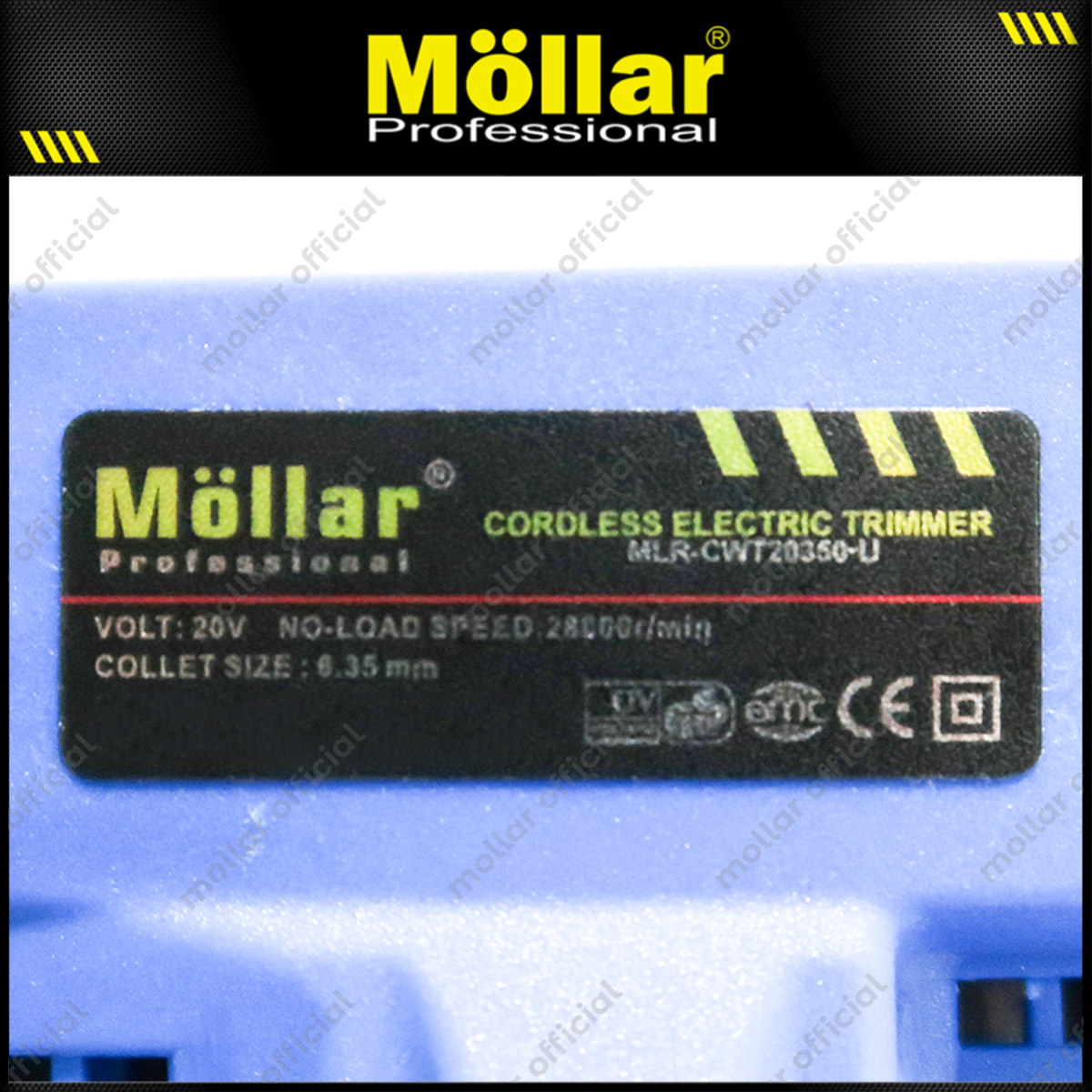 MOLLAR CWT203500-U POLOSAN Cordless Wood Trimmer 20V Tanpa Baterai & Charger