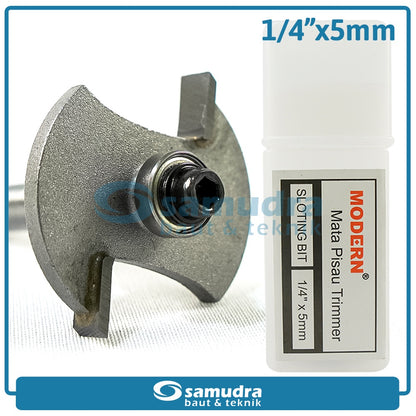 MODERN Mata Profil Sloting Bit 5 mm / Trimmer Bit 1/4"