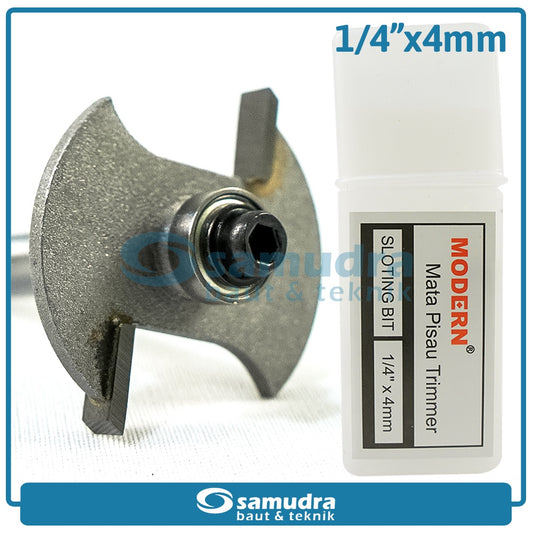 MODERN Mata Profil Sloting Bit 4 mm / Trimmer Bit 1/4"