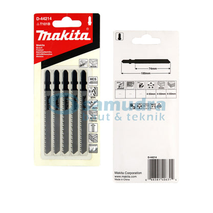 MAKITA D-44214 Mata Jigsaw T101B Set 5 pcs / Jig Saw Blade Wood Finish