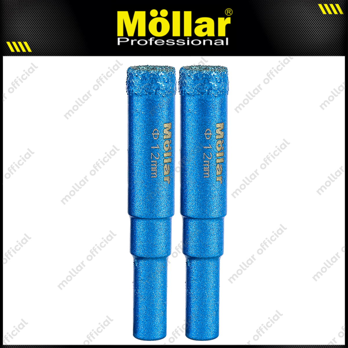 MOLLAR D80990 Mata Bor Granit 12 mm Set 2 pcs / Diamond Core Bit