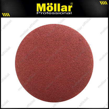 HSS Amplas Bulat No 80 Amplas Velcro Tempel Mata Gerinda 4 Inch - 50 Pcs