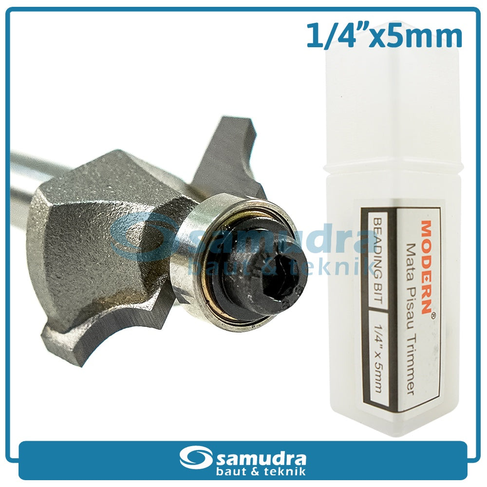 MODERN Mata Profil Beading Bit 5 mm / Trimmer Bit 1/4"x3/16"