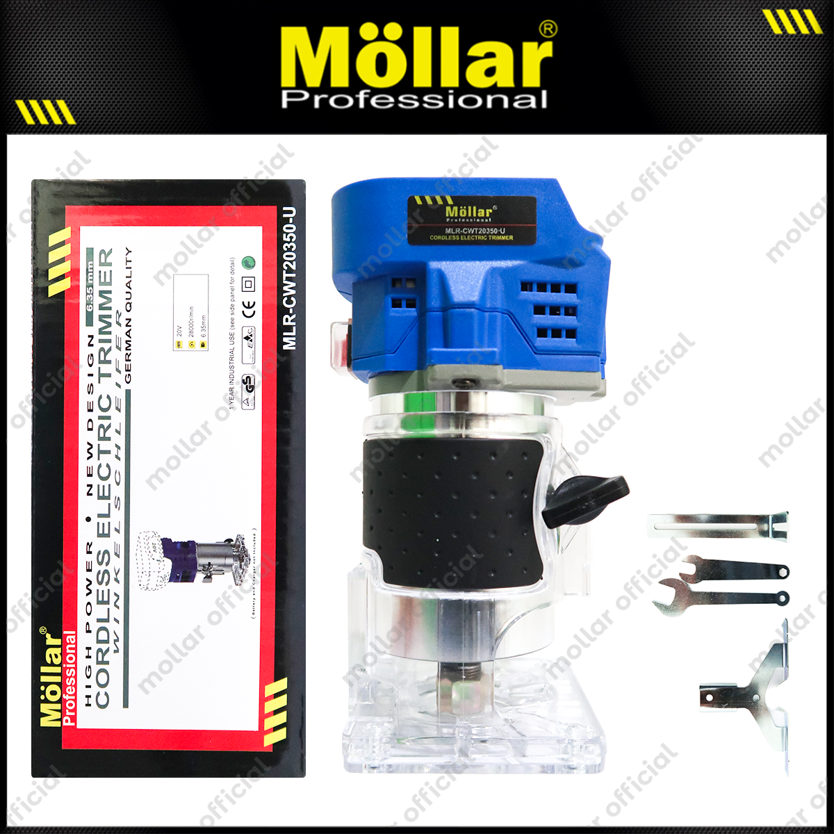 MOLLAR CWT203500-U POLOSAN Cordless Wood Trimmer 20V Tanpa Baterai & Charger