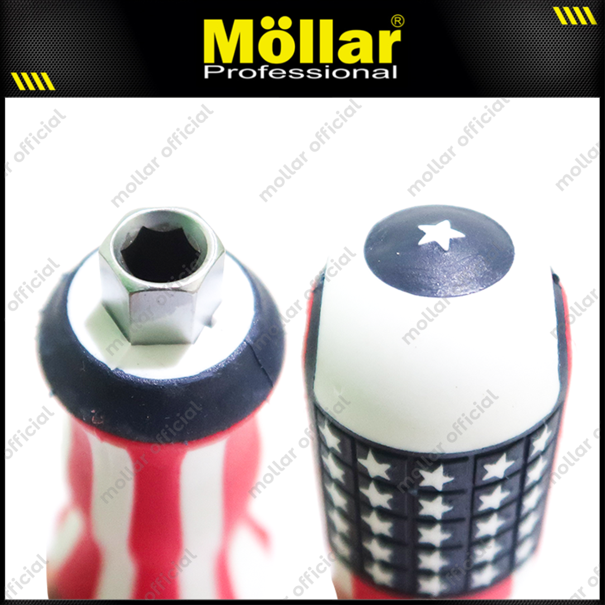 MOLLAR Obeng 2 Way Bendera 5"x6 mm