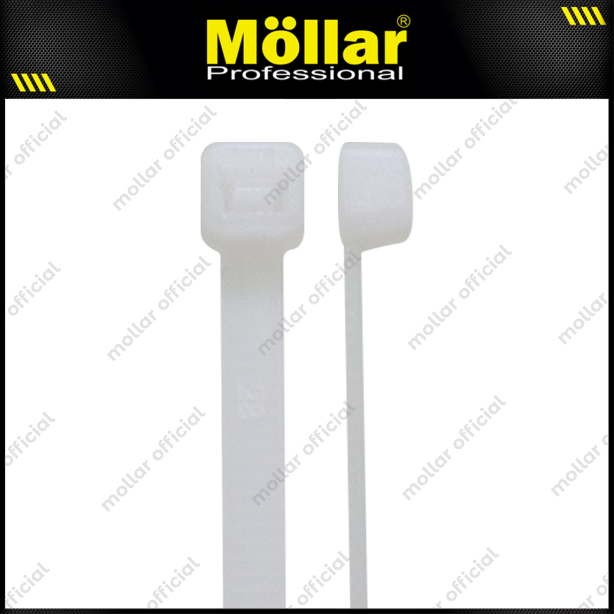 MOLLAR KT-25100 Kabel Ties 2.5x100 mm Putih
