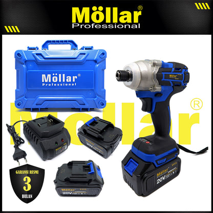 MOLLAR CIDR20351 Mesin Obeng Baterai 20V / Cordless Impact Driver