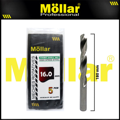 MOLLAR Mata Bor Besi HSS Putih 16 mm