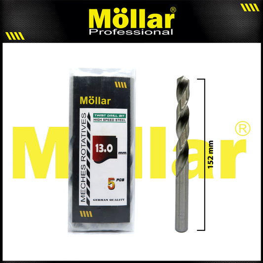 MOLLAR Mata Bor Besi HSS Putih 13 mm
