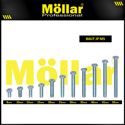 MOLLAR 93-110 Baut JP M5 x 20 - 100 pcs