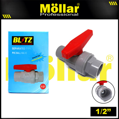 BLITZ 931 HD Stop Kran Plastik 1/2" / Ball Valve PVC