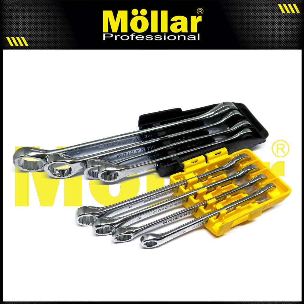 (PAKET) BISON 8-19 Mm Kunci Ring Pas Set 8 Pcs + Hdt Obeng Bendera Bolak Balik