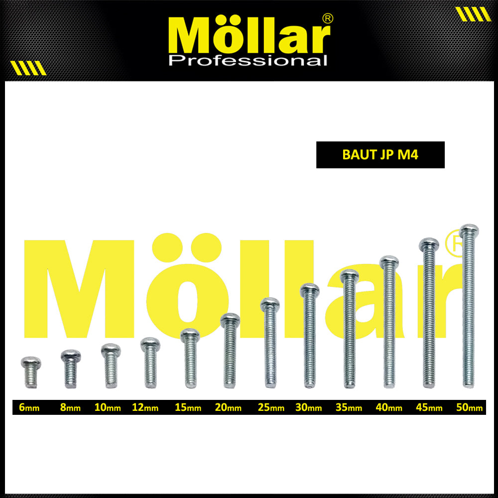 MOLLAR 93-099 Baut JP M4 x 20 - 100 pcs