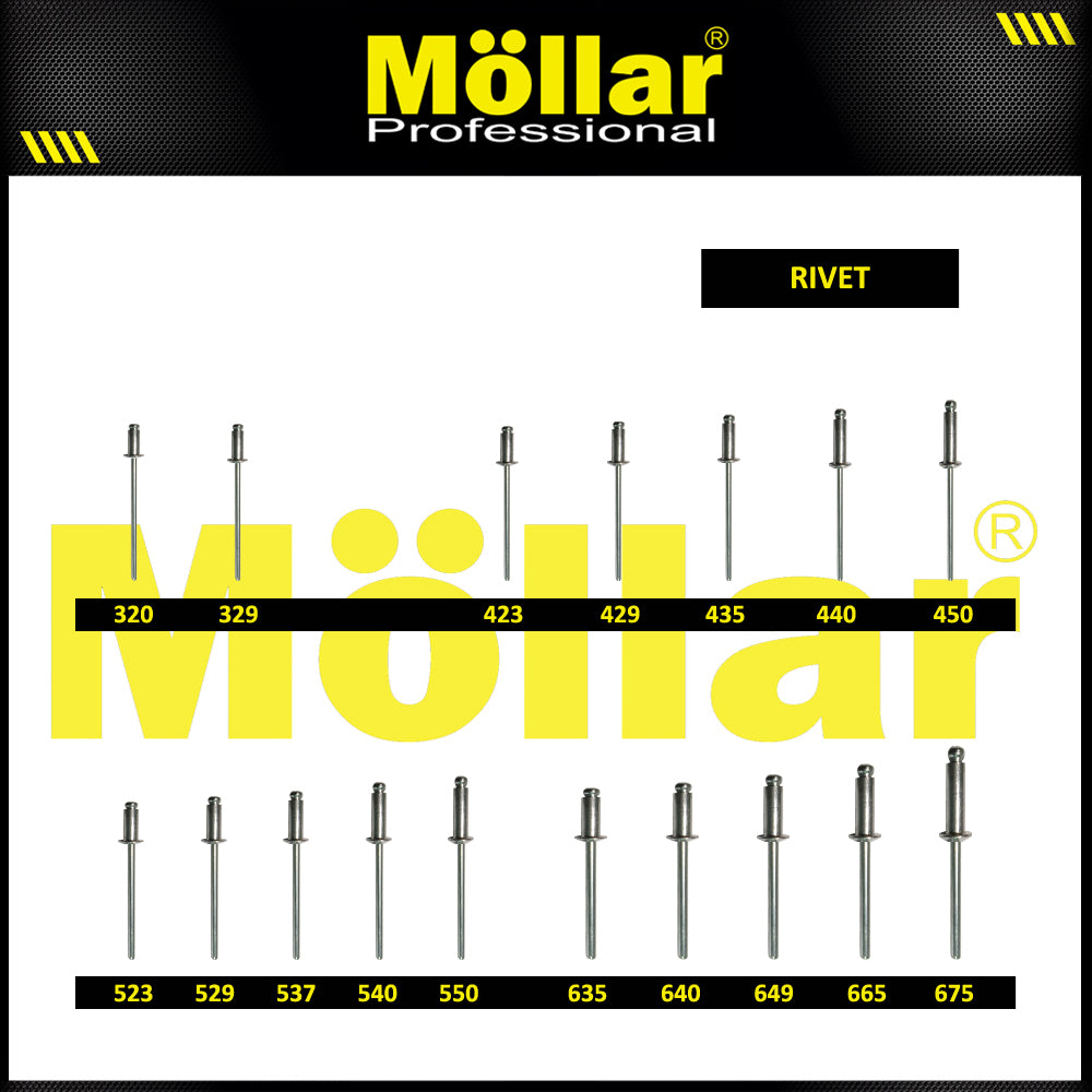 MOLLAR 93-146 Paku Rivet 640 - 100 pcs