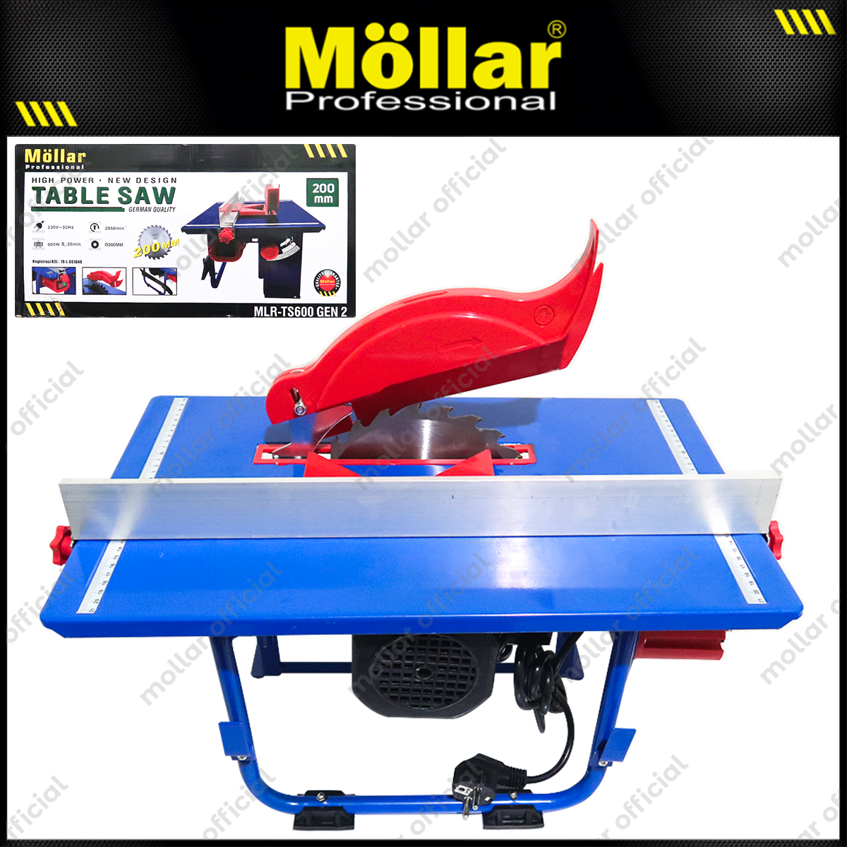 MOLLAR TS600 Mesin Gergaji Meja 8" / Table Saw 8"