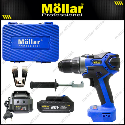 MOLLAR CID20600 Mesin Bor Beton Baterai 20V / Brushless Cordless Impact Drill