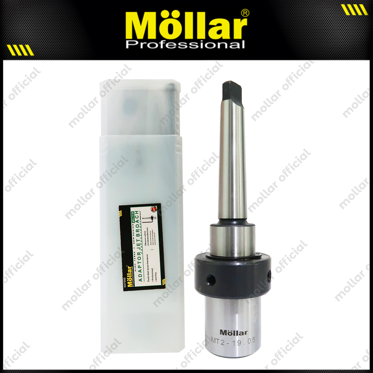 MOLLAR N37000 Adaptor Jet Broach MT2 Mesin Bor Magnet