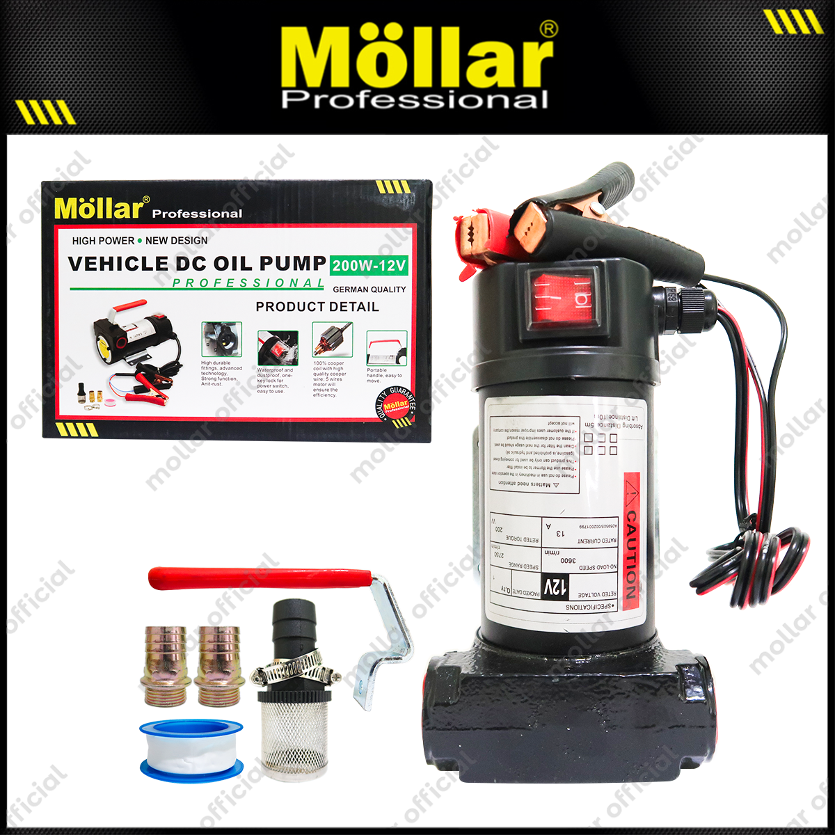 MOLLAR M02360 Pompa Oli DC 12V 200 Watt