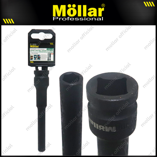 MOLLAR B13680 Mata Sok Impact Panjang Extra Long 128 mm 1/2" 6PT 8 mm