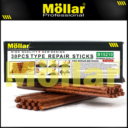MOLLAR 1 Kotak Refill Karet Alat Tambal Ban Tubles Cacing Motor Mobil