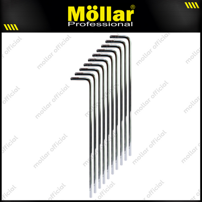 MOLLAR 10 Pcs 3 Mm Flat Kunci L Panjang Long Hex Key Wrench Hexagonal