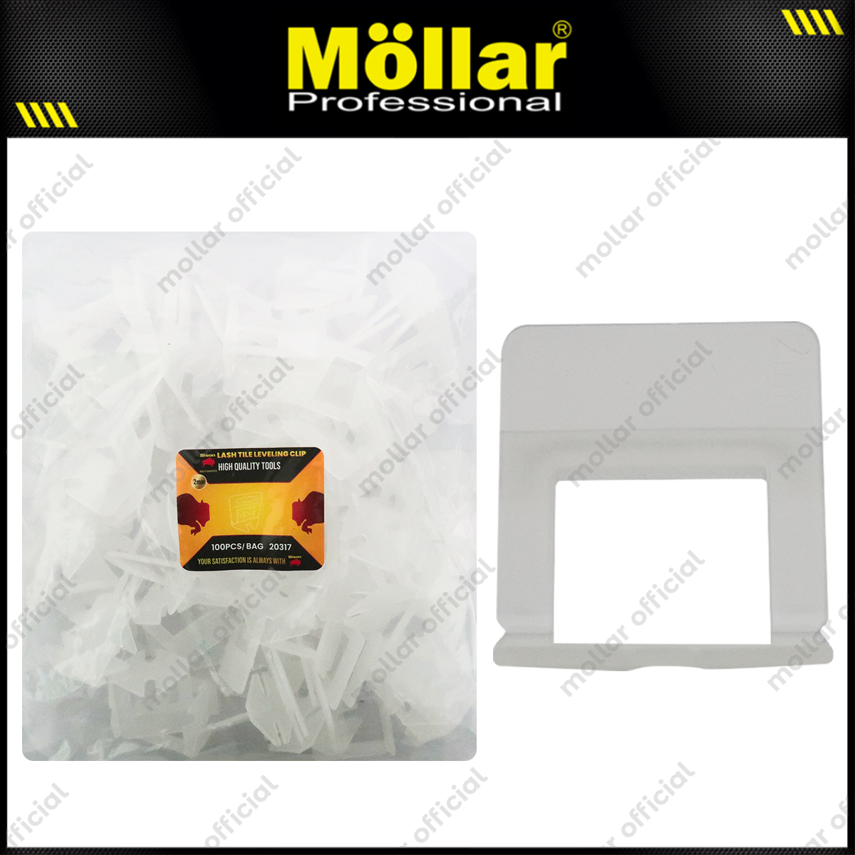 BISON 20317 Alat Perata Keramik Lash Clip 2 mm (3-12 mm)