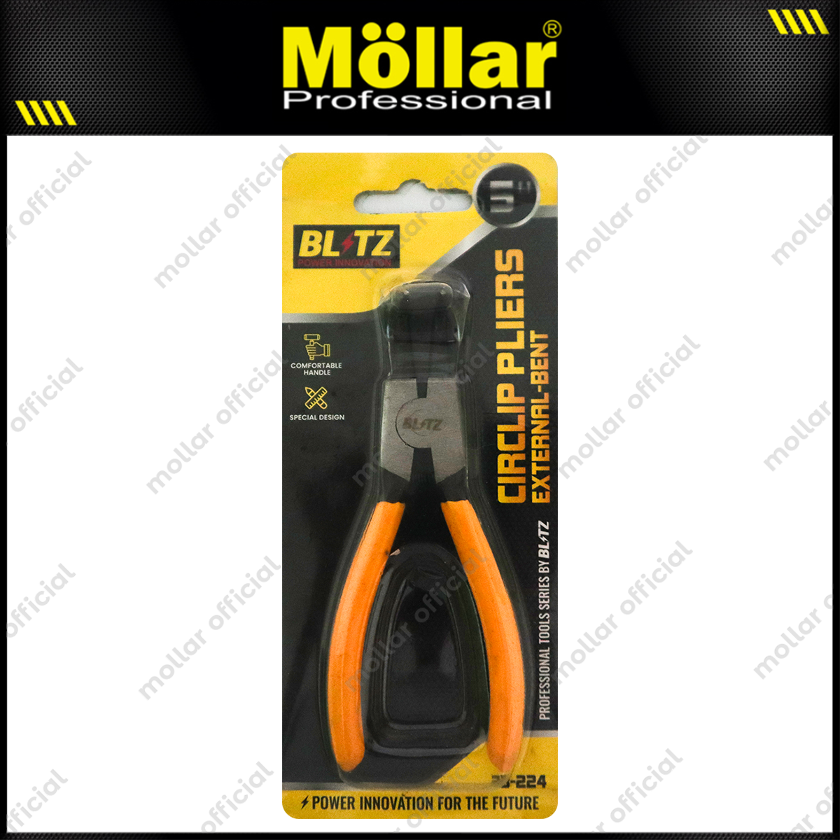 BLITZ 33-224 Tang Circlip Bengkok Buka 5" / Tang Snapring External Bent