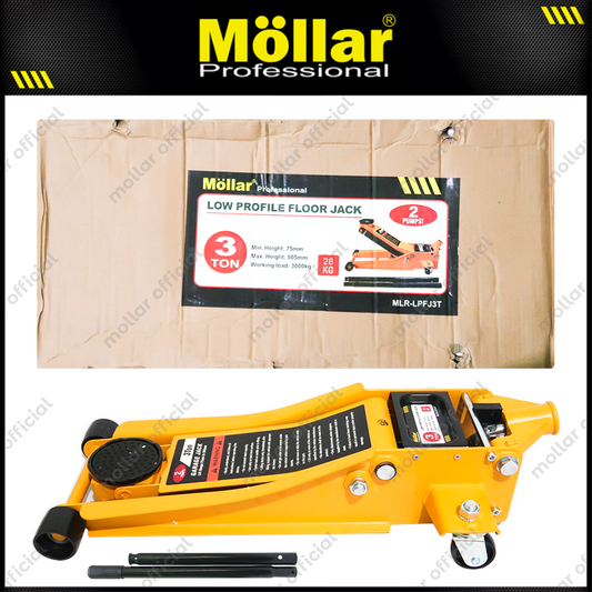 MOLLAR LPFJ3T Dongkrak Buaya 3 Ton Ceper 2 Pump