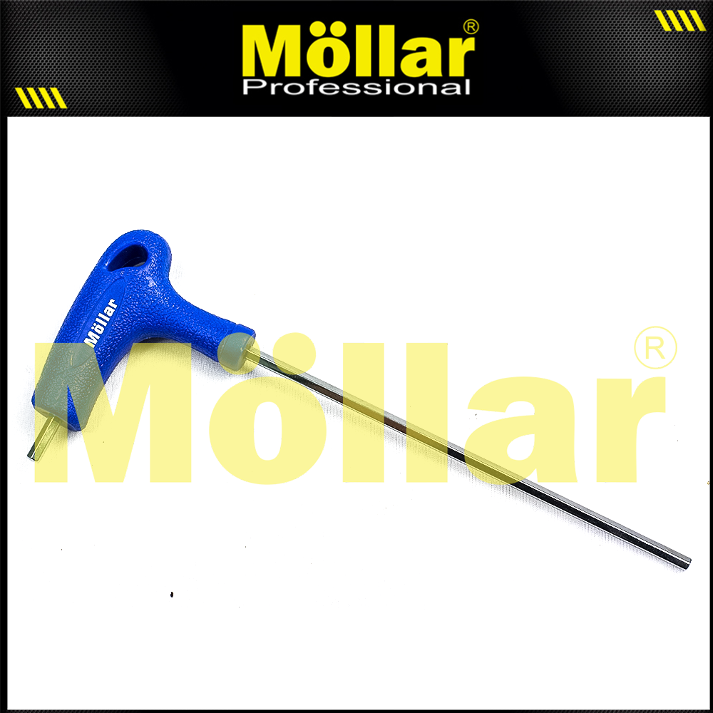 MOLLAR L-HST4M Kunci L Panjang Flat Model T Handle 4 mm