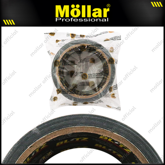 BLITZ Lakban Kain 42 mm x 9 meter Hitam