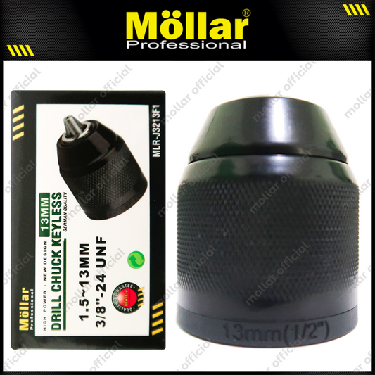 MOLLAR J3213F1 Kepala Bor Keyless 13 mm 3/8" 24 UNF