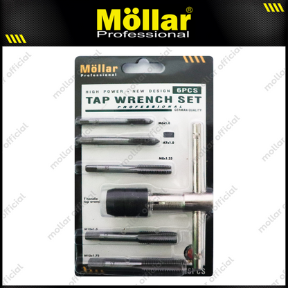 MOLLAR MLR-TWS6PCS Tap Wrench Set 6 pcs M6-M12