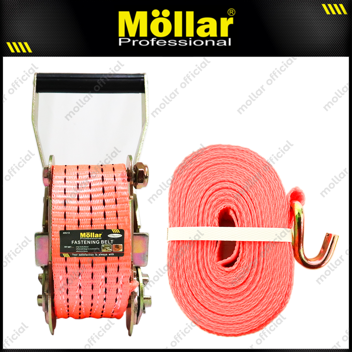 MOLLAR Ratchet Tie Down 2" x 10 meter / Rachet Tali Pengikat