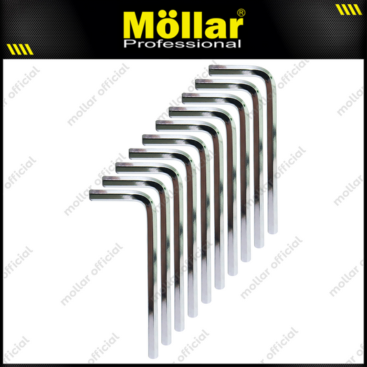 MOLLAR 10 Pcs 5 Mm Flat Kunci L Pendek Short Hex Key Wrench Hexagonal
