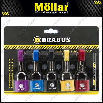 BRABUS Gembok Koper Warna 20 mm Set 5 pcs