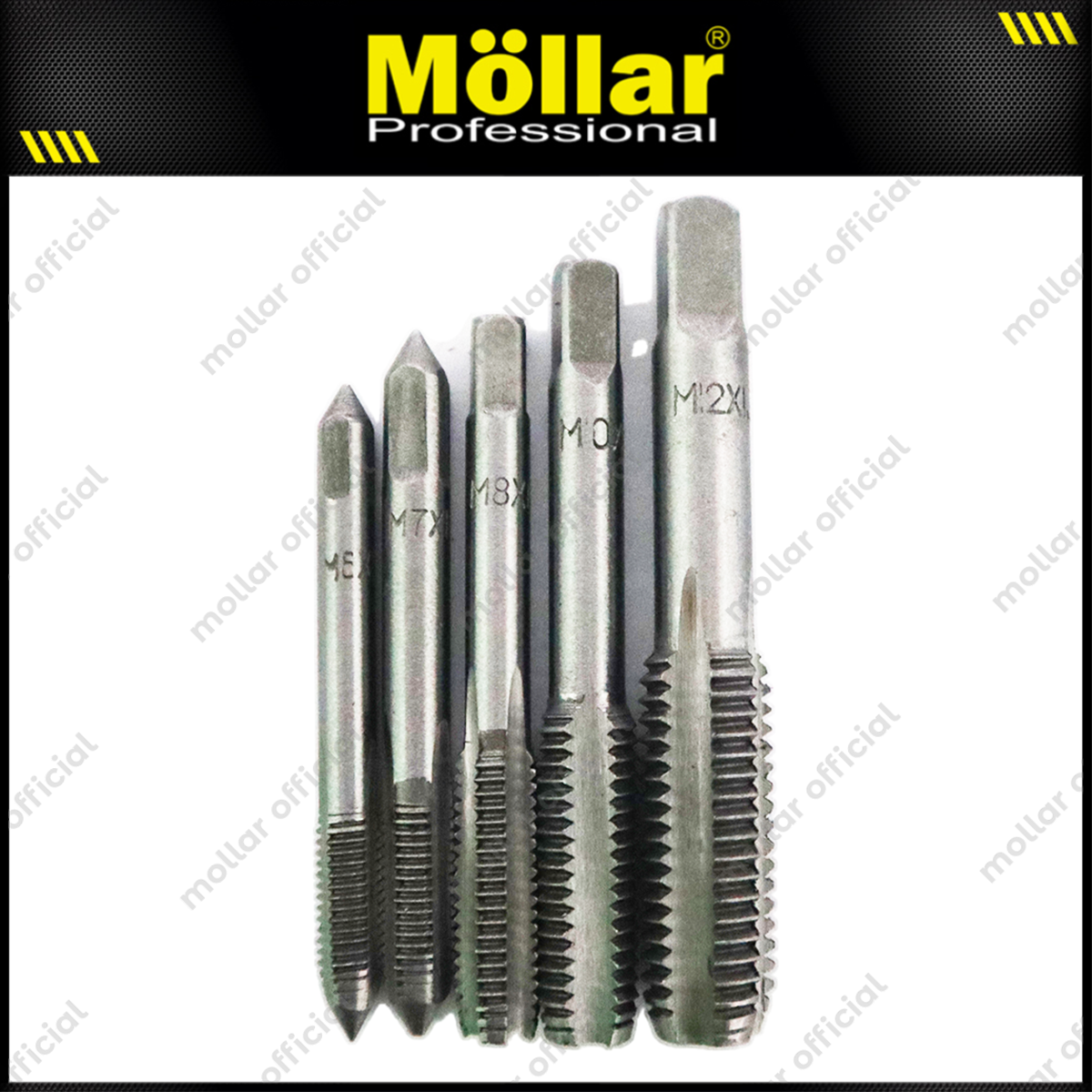 MOLLAR MLR-TWS6PCS Tap Wrench Set 6 pcs M6-M12