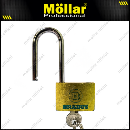 BRABUS D88-30L Gembok Kuning Blister 30 mm Long / Gembok Leher Panjang