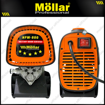 MOLLAR HPW800 Mesin Jet Cleaner Listrik 800 Watt Hitam Oranye