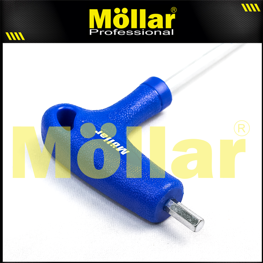 MOLLAR L-HST6M Kunci L Panjang Flat Model T Handle 6 mm