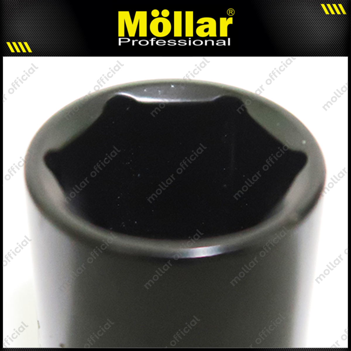 MOLLAR B13670-1 Mata Sok Pendek 1/2" 6PT 17 mm / Deep Socket