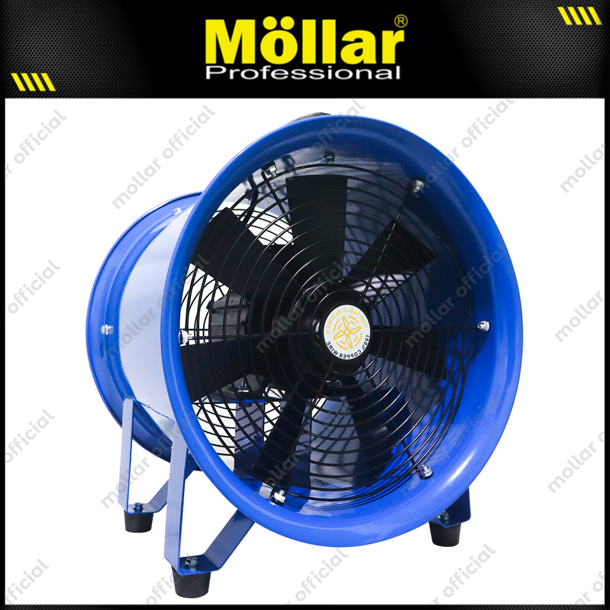 MOLLAR PBV350R Mesin Blower Ventilator Portable 14"