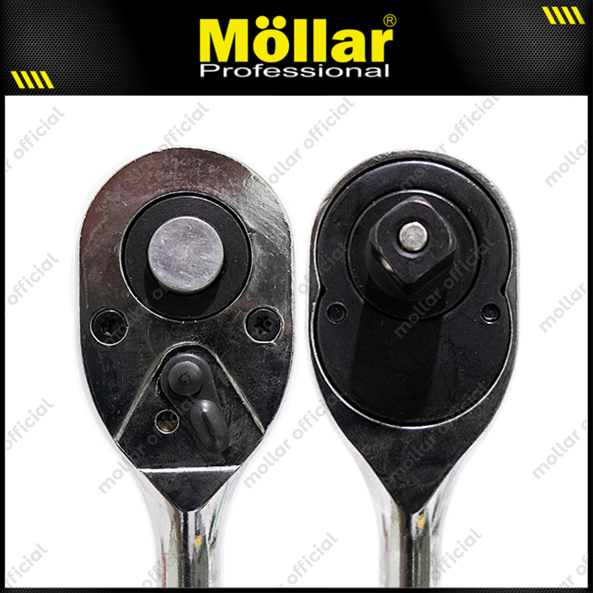 MOLLAR MLR-SOC012 Kunci Sok Set 12 pcs Handle Ratchet 1/2"
