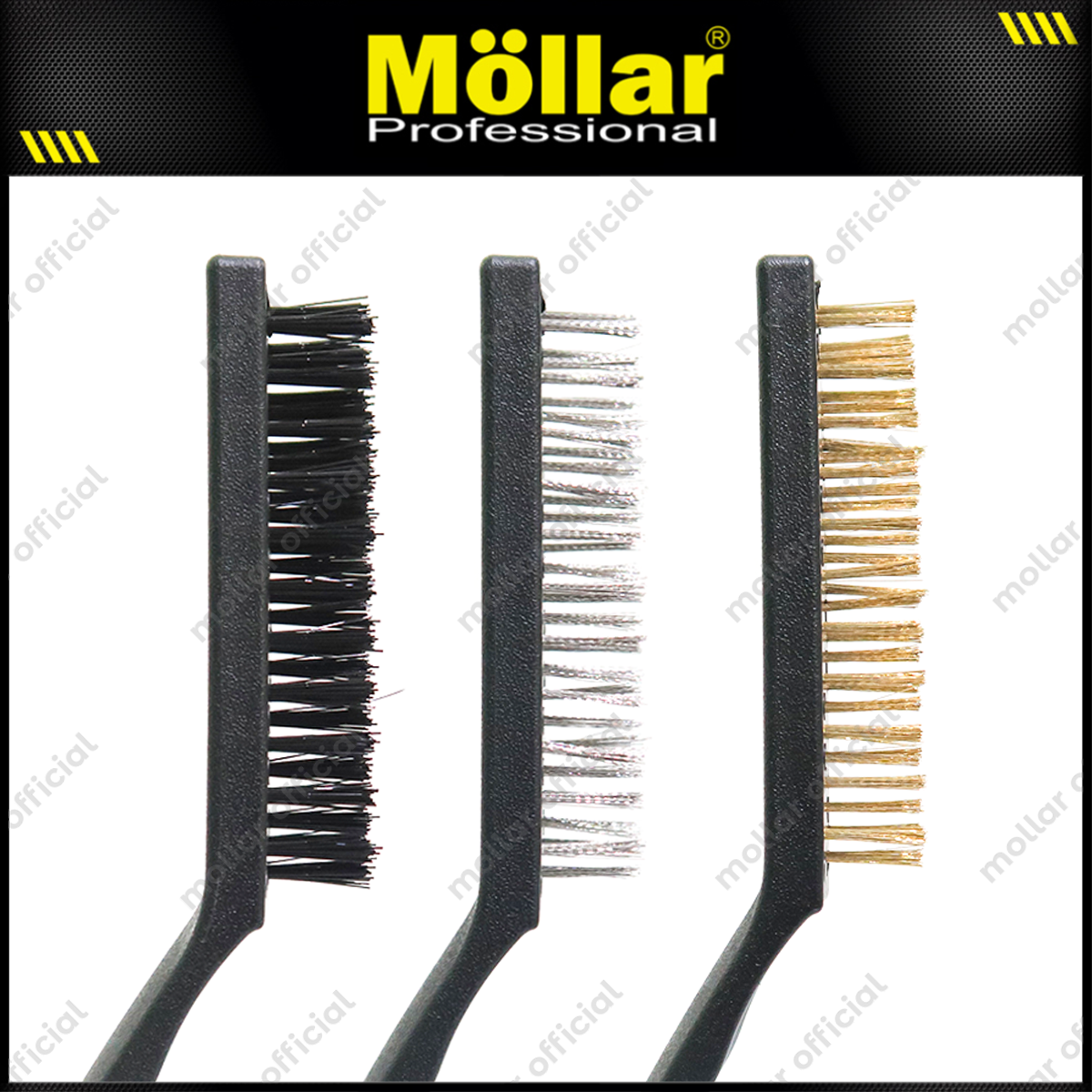 MOLLAR D85000 Sikat Kawat 9" Set 3 pcs