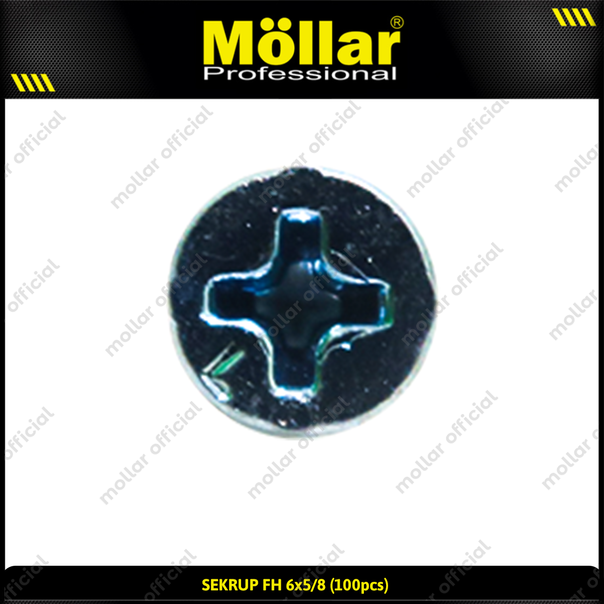 MOLLAR 93-046 Sekrup FH 6 x 5/8 - 100 pcs