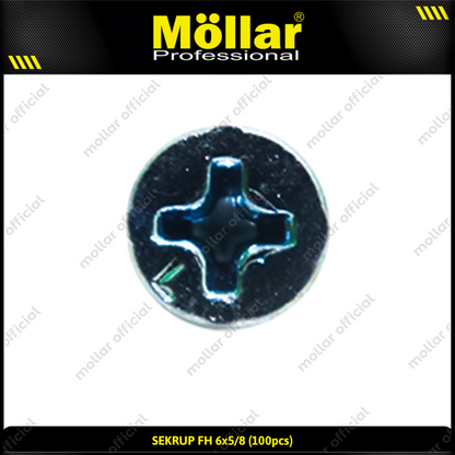 MOLLAR 93-046 Sekrup FH 6 x 5/8 - 100 pcs