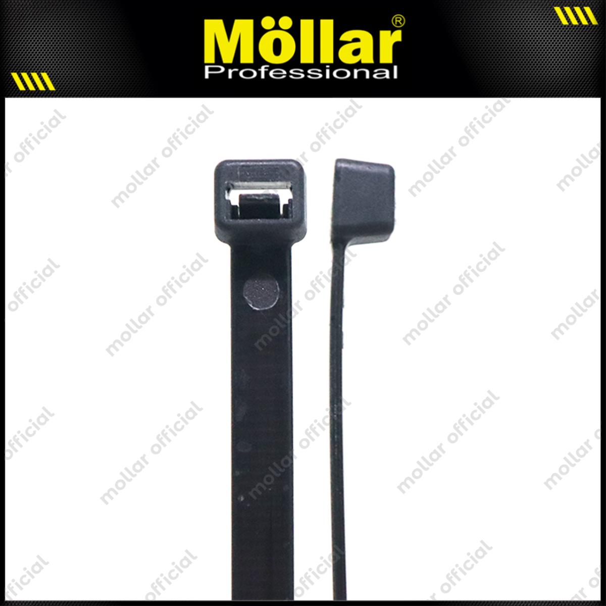 MOLLAR KT-76500 Kabel Ties 7.6x500 mm Hitam