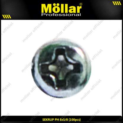 MOLLAR 93-030 Sekrup PH 8 x 5/8 - 100 pcs
