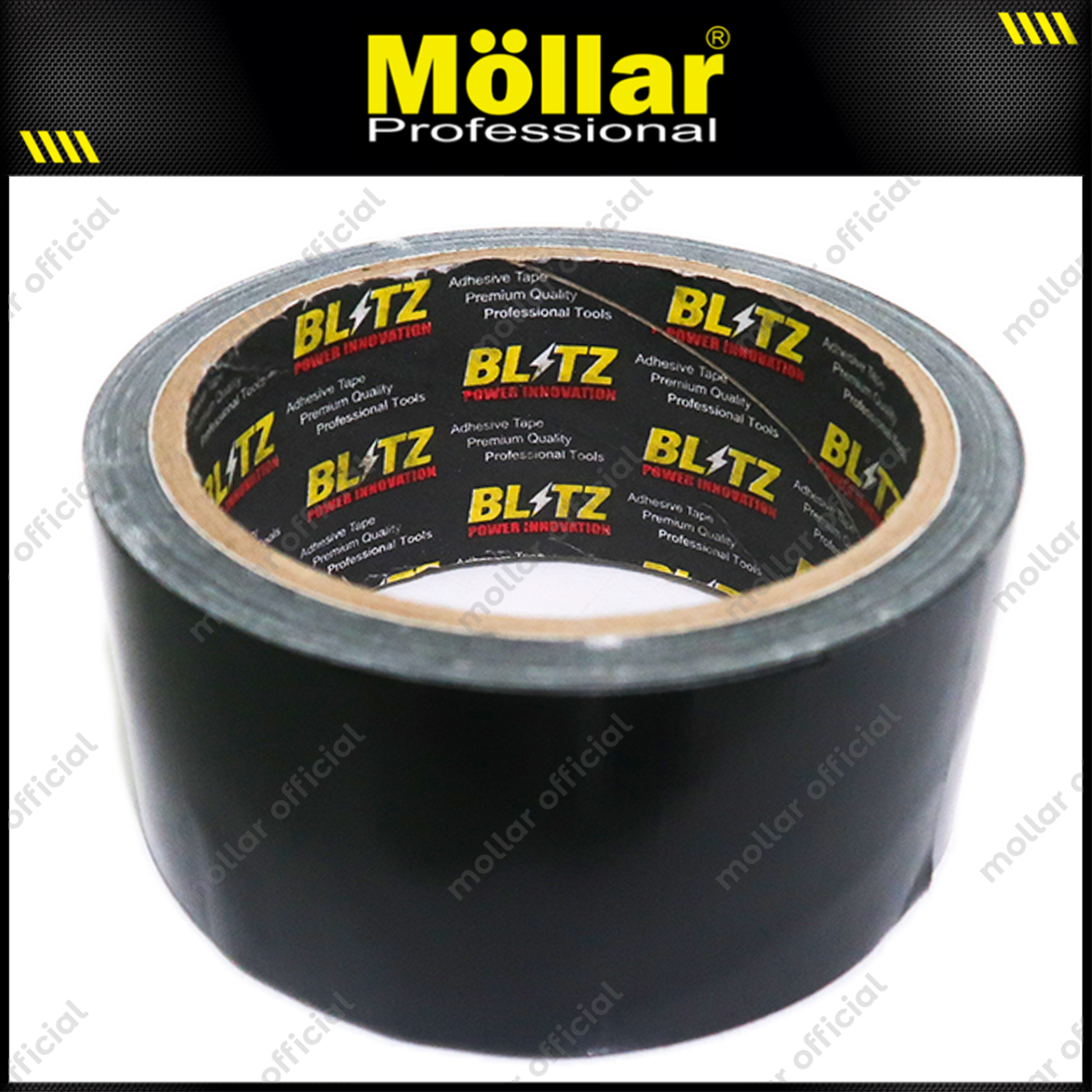 BLITZ Lakban Kain 42 mm x 9 meter Hitam